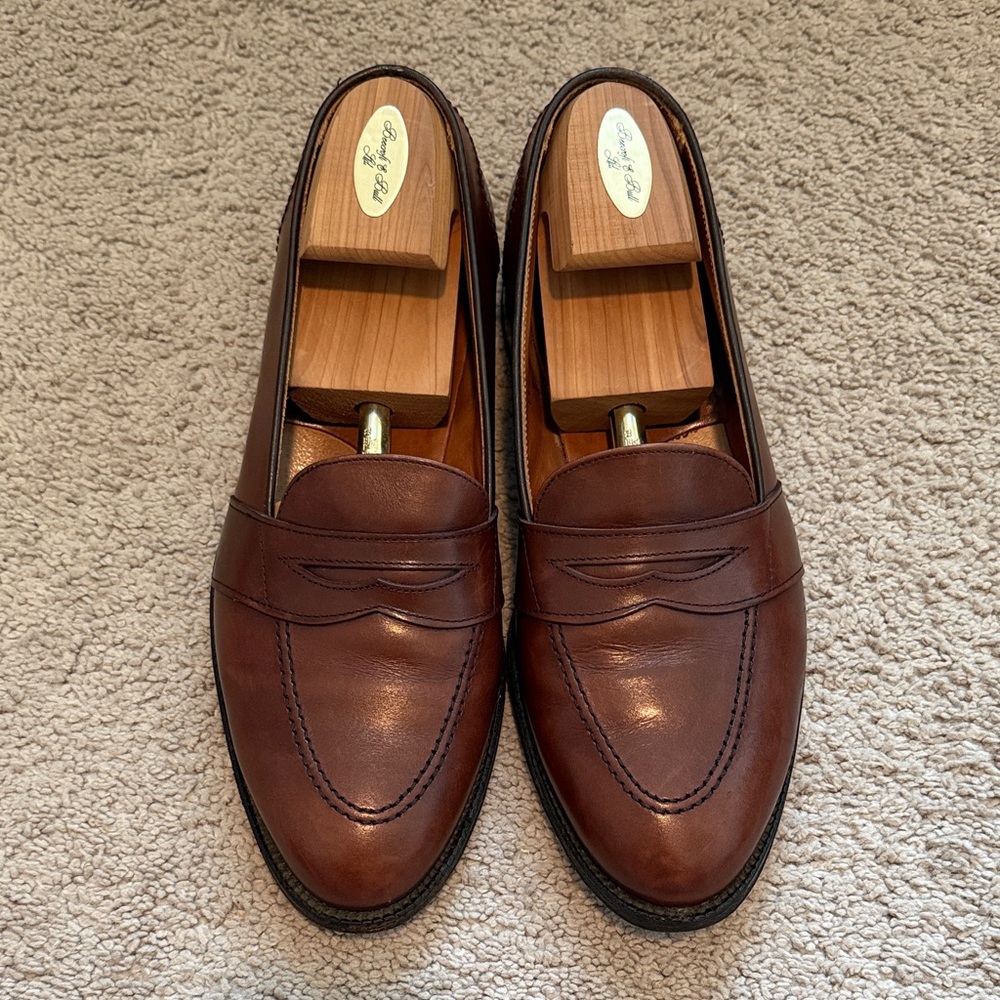 Alden 686 Last Full Strap Calf Leather Loafers Size 10.5 B/D Split Last